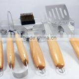 5 Pcs Stainless Steel BBQ Tool Set With Carry Bag Packing thumbnail-1