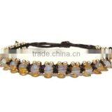 MMBR199A002 Handmade in Thailand Handwoven Beaded Bracelet Boho Fashion Jewelry Semiprecious Stone Summer 2016 thumbnail-1