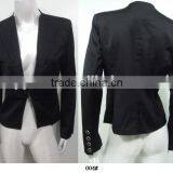 One Button Black Women Suit