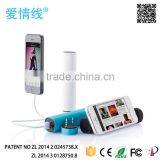 USB Power Bank 3 in 1 Power Bank Built In Speaker Cable Power Bank4000mAh