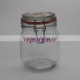 Glass Jar With Metal Clip/glass Storage Jar thumbnail-4