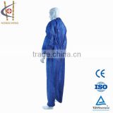 Sanitary Food Industry Closed With Buttons Work Coat