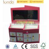 Cute Pink Jewelry Gift Cabinet With Mirror thumbnail-1
