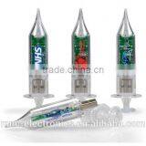Medical Equipment Custom Branded Logo Printing Tranparent Syringe Shape 4GB, 8GB Usb Flash Memory Drive Supplier's Choice