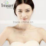 Body Jewelry Geometric Zircon Copper Link Chain Necklace and Earring Jewelry Set for Braide thumbnail-2