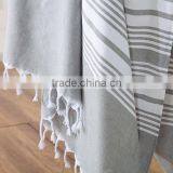 Fouta Beach Towel With Complicated Frigesl / Yarn Dyed Beach Towel Kikoy Beach Towel thumbnail-4