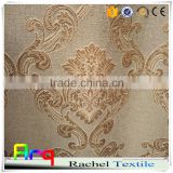 linen look polyester cotton blend jacquard curtain fabrics- natural color style- european/ egyption curtain