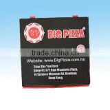 high-end custom black disposable corrugated pizza box/different size disposable corrugated pizza box with logo