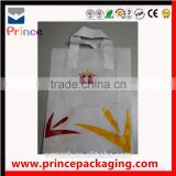 custom Soft loop bag handle plastic bag,plastic handle bag,handle plastic bag