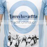 China OEM High Quality Blue 200gsm 3d Printed 100% Polyester Blue Mens t Shirts Manufacturers in China thumbnail-3