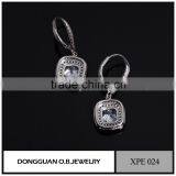 Square Diamond Earring /hot Selling Earring /925 Silver Earring thumbnail-3