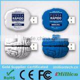 Pharma Gifts Custom Brain Shape USB Flash Drive Memory Disk