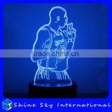 Customizable 7 Colors Light Flashing LED Night Light Creative Acrylic Decoration Night Light For Halloween Christmas thumbnail-4