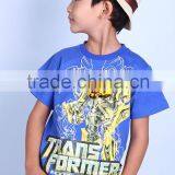 New 2016 Latest Design in Store Led Flashing Lights up Boys Bee t Shirt With 100% Cotton Fabric and Cartoon Logo thumbnail-3