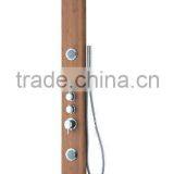 4 handle bamboo body with painting processing shower panel LN-B106