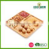 Best Selling Bamboo Food Storage Tray 3 Compartment Food Tray thumbnail-5
