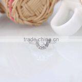 Classical 925 Sterling Silver Prong Setting Women Ring With Rhodium Plated thumbnail-4