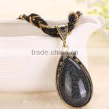 National Wind Women Water Drop Pendant Necklace thumbnail-2