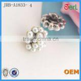 New Crystal Rhinestone Shank Pearl Rhinestone Wedding Button thumbnail-6