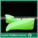 3 layers half length silicone saddle gel height increase removable insole high heel cups