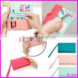 Pu Leather Smart Phone Wallet Mobile Card Holder Case Coin Bag Pouch Purse For S3 5/4/4s With Pvc Box Packing thumbnail-1