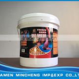 High nutrition fish feed freeze dried red shrimp bucket package