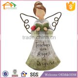 Factory Custom made best home decoration gift polyresin resin teacher figurine