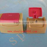 snap on plastic cap double colour each