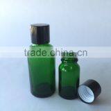 15ml Essential Oil Glass Bottle Green Color With Black Metal Cap thumbnail-1