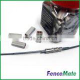Electric Fence Gritted Aluminum Crimp Sleeve thumbnail-2