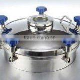 Tank Manhole Cover With Sight Glass thumbnail-1