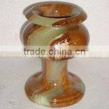 Natural Onyx Flower Vase, Stone Handicraft, Marble Onxy Handicraft, Gift and Craft thumbnail-1