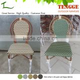 Wedding party chair outdoor stackable wicker bamboo look chair