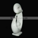 White Marble Abstract Carving Sculpture thumbnail-1