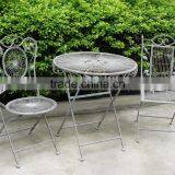 Antique Grey Garden Iron Shabby Chic Furniture thumbnail-1