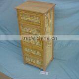 Multi-function Contracted and Contemporary Wooden Store Cabinet Wooden Cabinet With Wicker Drawers thumbnail-4