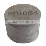 Garden Decorative Cement Stone Jar With Lid thumbnail-1