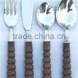 Wooden Handle Cutlery Set thumbnail-1