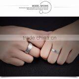 Wholesale Stainless Steel Jewelry Couple Rings for Valentines Day thumbnail-6