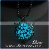 Best Gift Luminous Pendant Necklace Hollow Floating Glow in the Dark Luminous Necklace Locket thumbnail-2