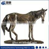 Antique Bronze Sculpture Golden Horse Statue thumbnail-1