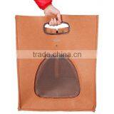 Cheap 100% Wool Handmade Pet Carrier Cat Carrier Bag in Stock thumbnail-2