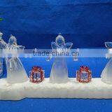 Clear Acrylic Led Color Changing Music Angel for Decoration thumbnail-2