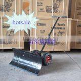Stretching Adjustable Push Snow Shovel With Wheels thumbnail-1