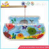 Wholesale Hot-selling Kid Wooden Puzzle Game Toy Children Wooden Fishing Toy W01A005 thumbnail-1