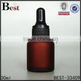 30ml High Quality Cosmetic Essence Oil Perfume Glass Bottle Big Rubber Gold Aluminum Dropper Bottle Glass China Suppliers thumbnail-2