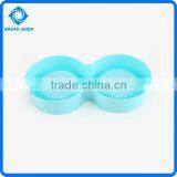 High Quality Double Plastic Travel Dog Food Bowl thumbnail-2