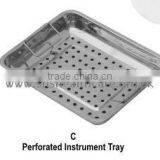 Instrument Tray Perforated With Handles thumbnail-1