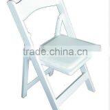 Factory Sale White Wooden Folding Chair for Wedding thumbnail-1