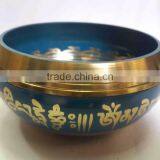 High Quality Colored Tibetan Handmade Meditation Singing Bowl thumbnail-2